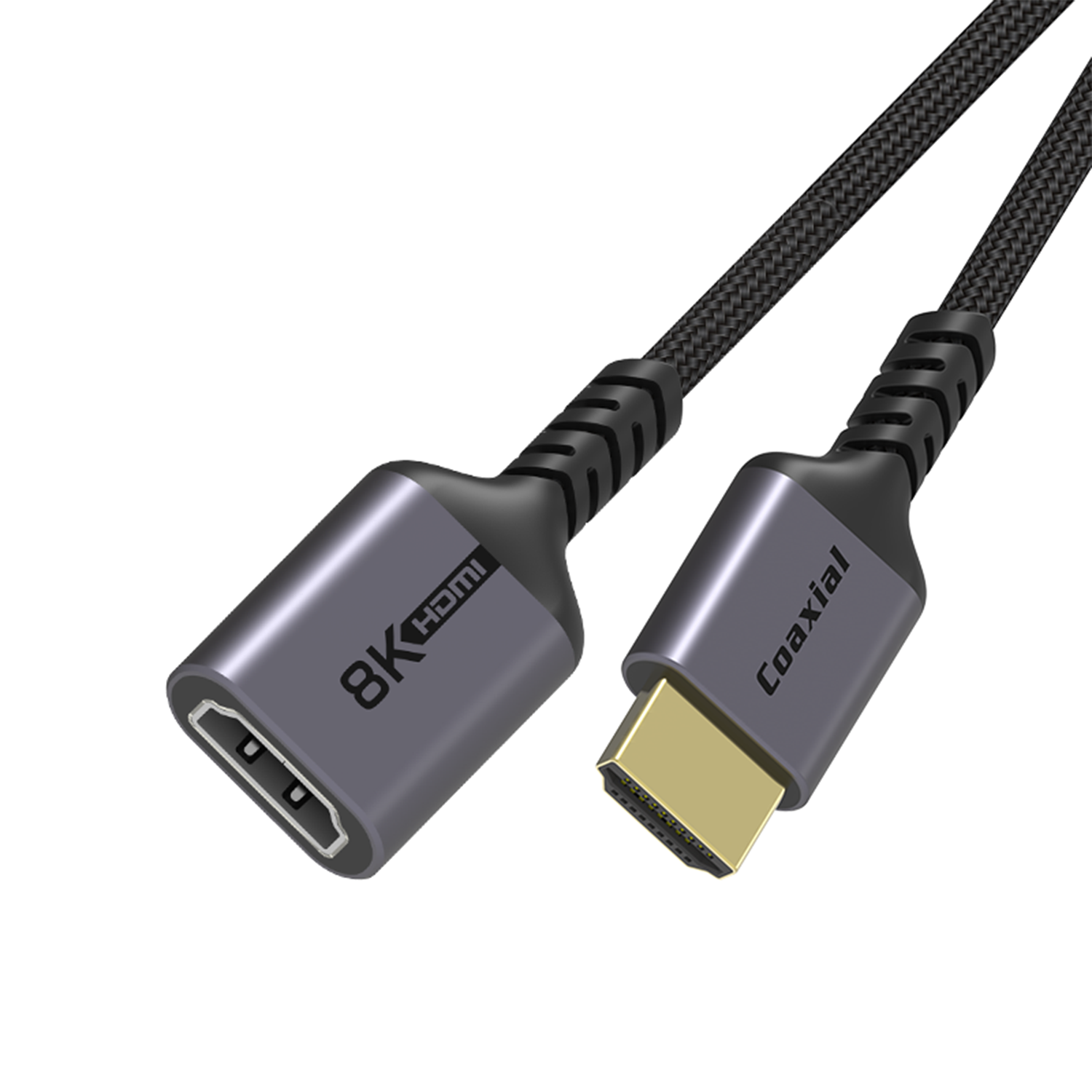 HDMI2.1 Braided Cable Male to Female HD Cable