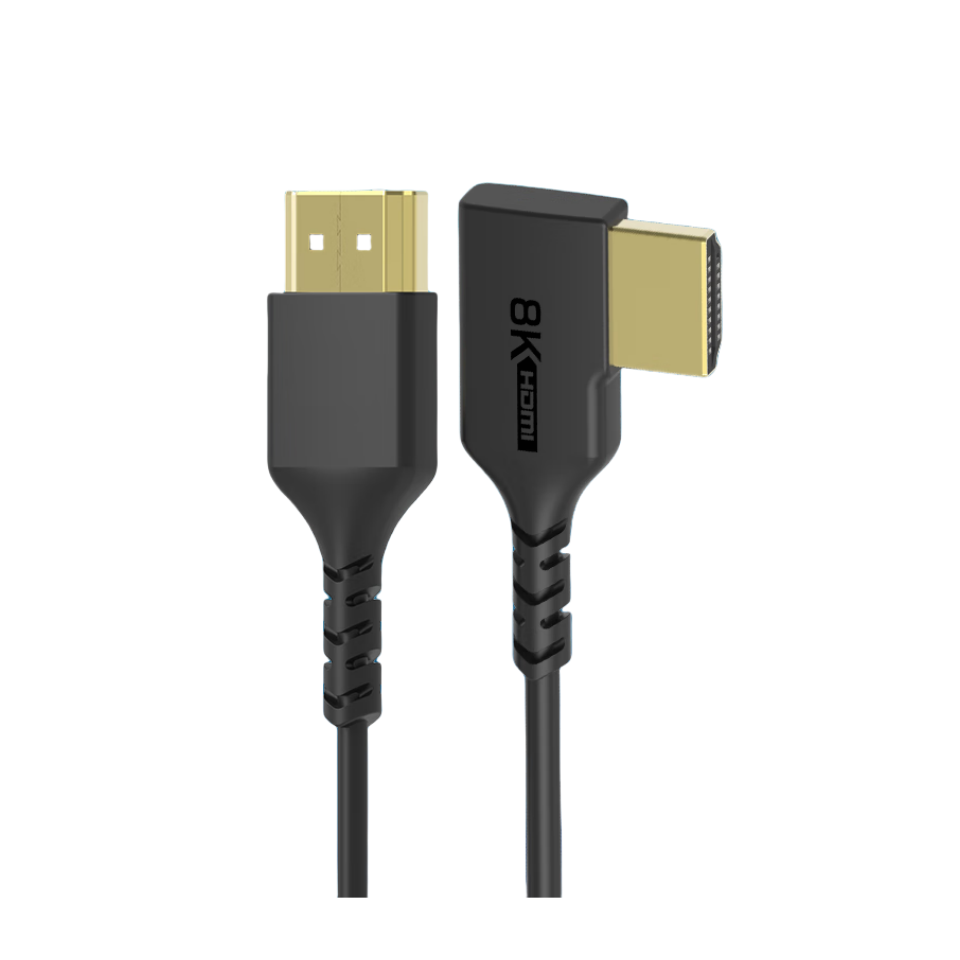 HDMI2.1 34#TPE Bend&nbsp;Head&nbsp;HD&nbsp;Video&nbsp;Cable
